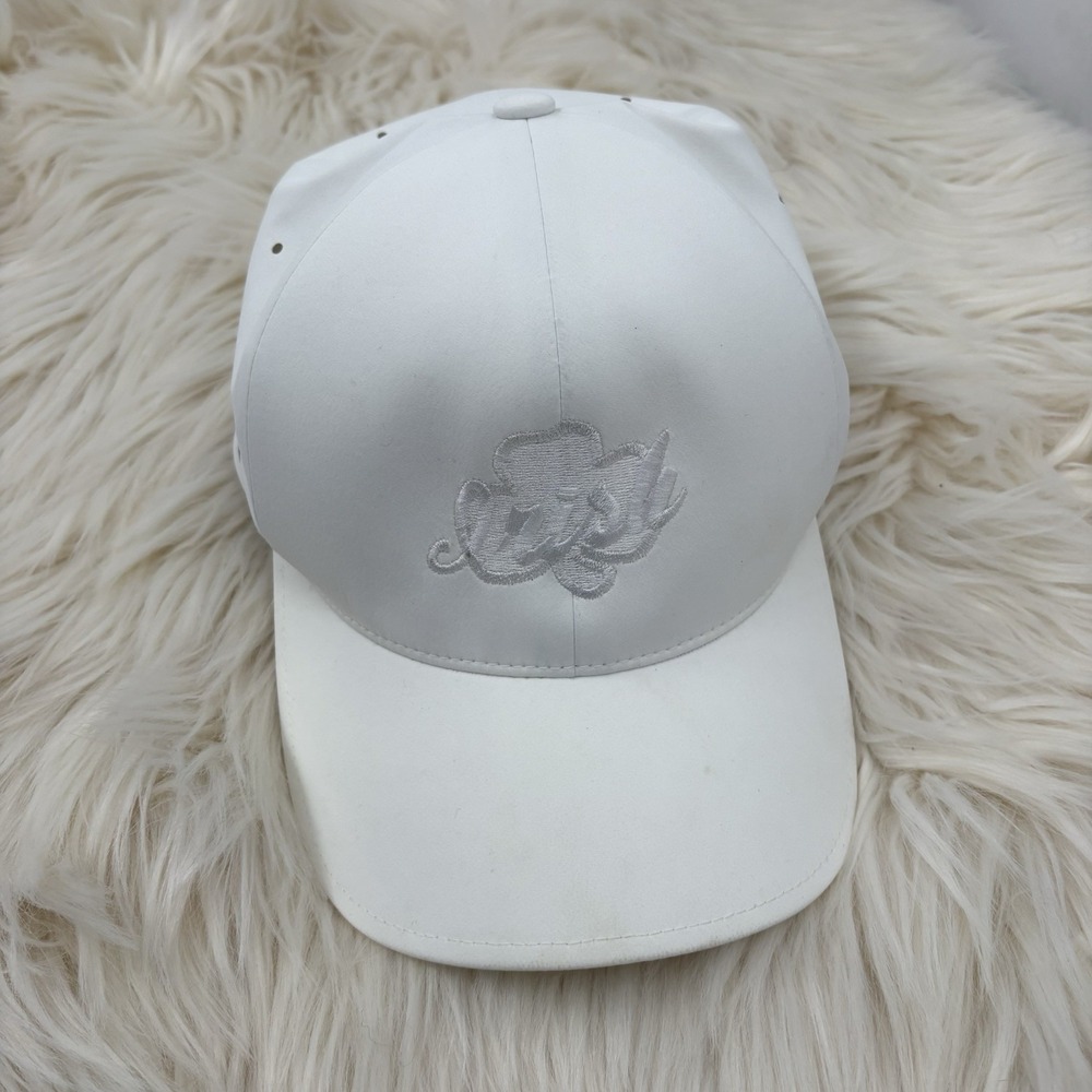 White Embroidered "Irish"‎ Flex Baseball Hat Size L/XL Delta